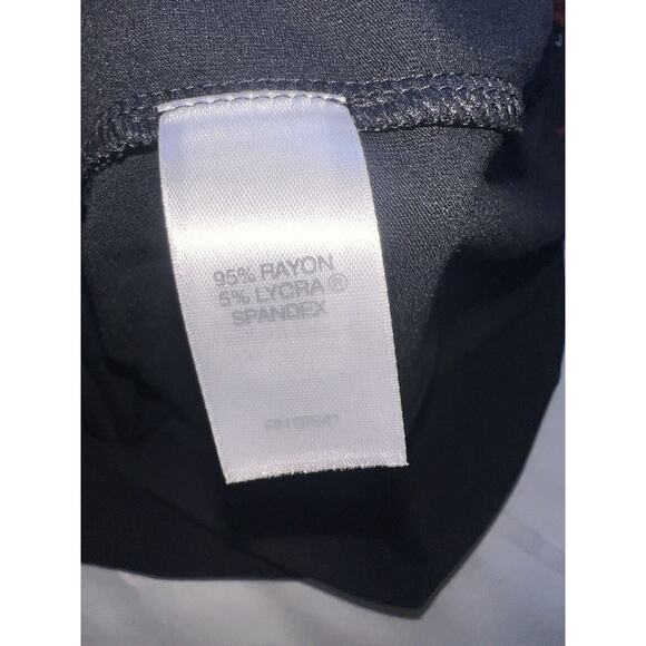 J. Jill Wearever Dress Size Small Black Red Floral Boat Neck Long-Sleeved 139041 - Picture 10 of 16